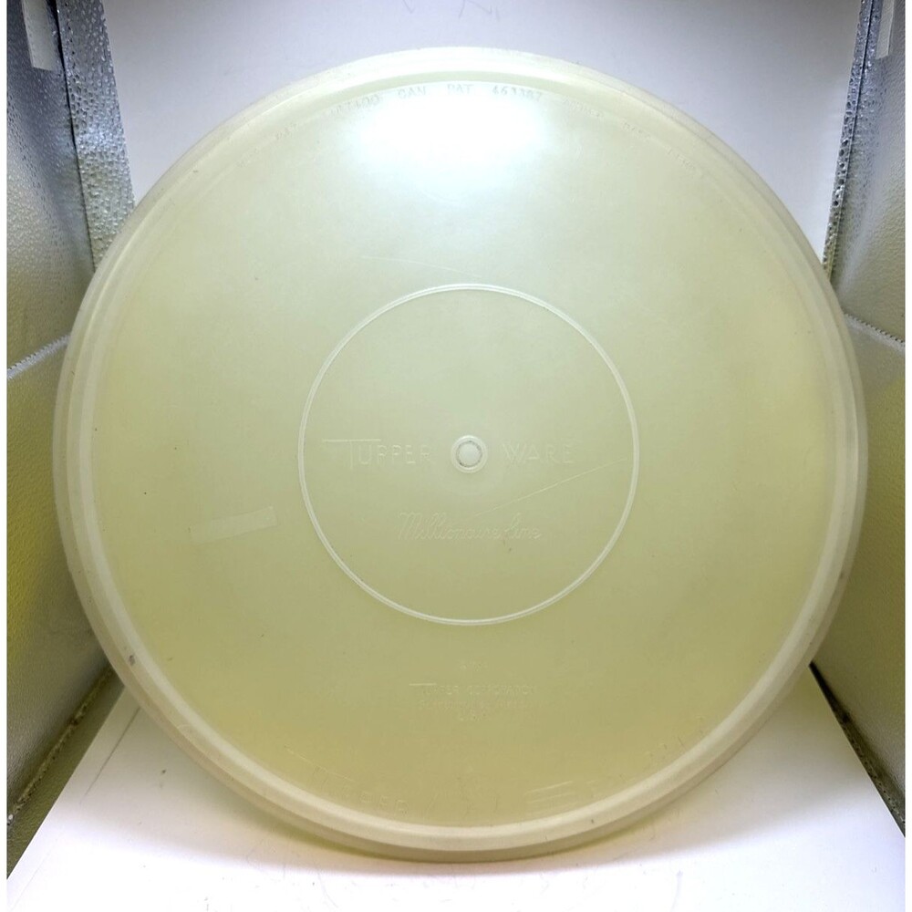 VTG Tupperware Yellow Fix N Mix Bowl 274 Sheer Lid 224 Large 26 Cup Holiday Meal - Picture 2 of 10